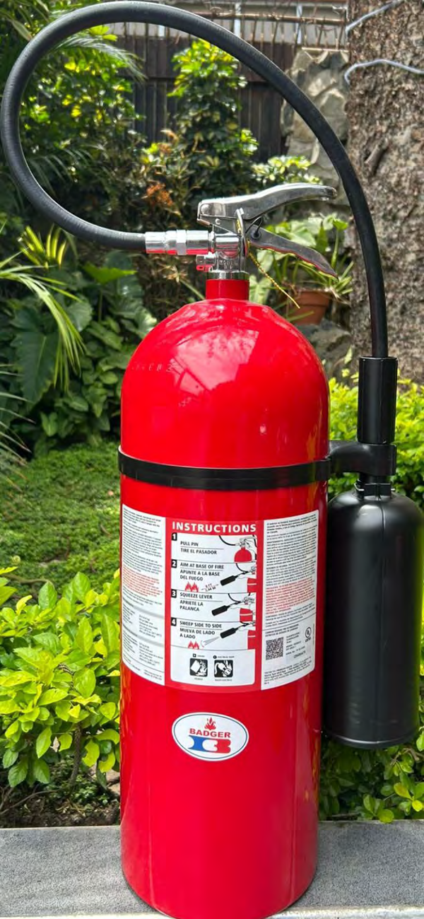 Extintor Badger EXT-15CD-1 de dióxido de carbono (co₂), 15 lb