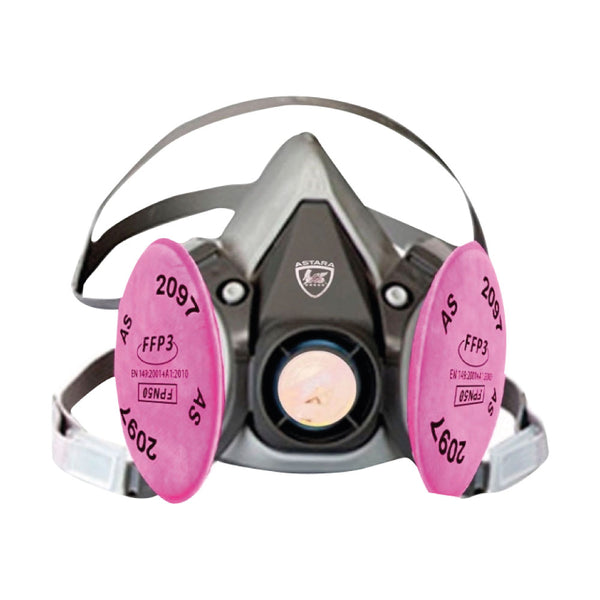 Respirador reutilizable ASA/Astara con filtros para partículas