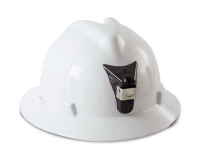 Casco MSA V-Gard sombrero blanco OneTouch con portalámpara, Clase C