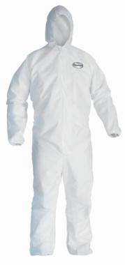 Traje Kleenguard A30 con capucha,imagen original de la ficha del fabricante; accesorios de aplicación no incluidos