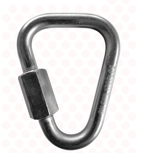 Mosquetón Yoke N-7355-08 de acero con seguro roscado