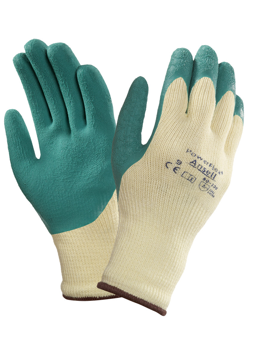 Guante Ansell PowerFlex / ActivArmr 80-100; fotografía original del modelo/familia, talla ilustrada no especificada