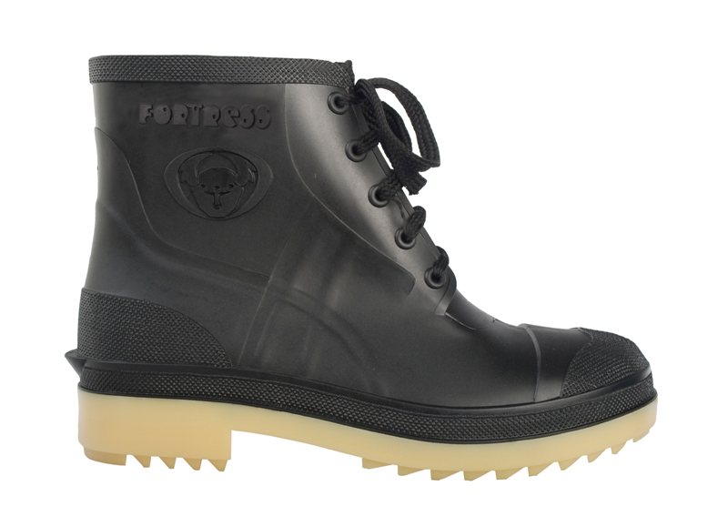 Botín de PVC Poli Shoes Fortress con puntera de acero; fotografía original completa del modelo