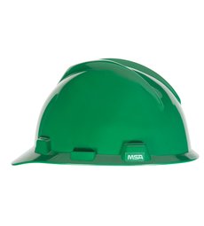 Casco minero MSA V-Gard 286618, verde, Fas-Trac III