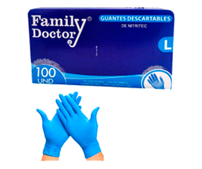 Guantes Family Doctor Nitritec, caja de 100 unidades