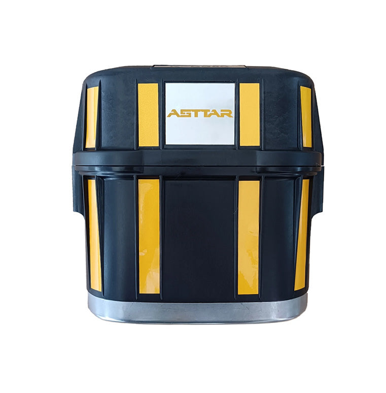 Autorrescatador ASTTAR K-SB30 negro y amarillo; fotografía original íntegra del modelo