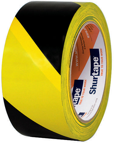 Rollo SHURTAPE VP-415 amarillo/negro, fotografía original del fabricante