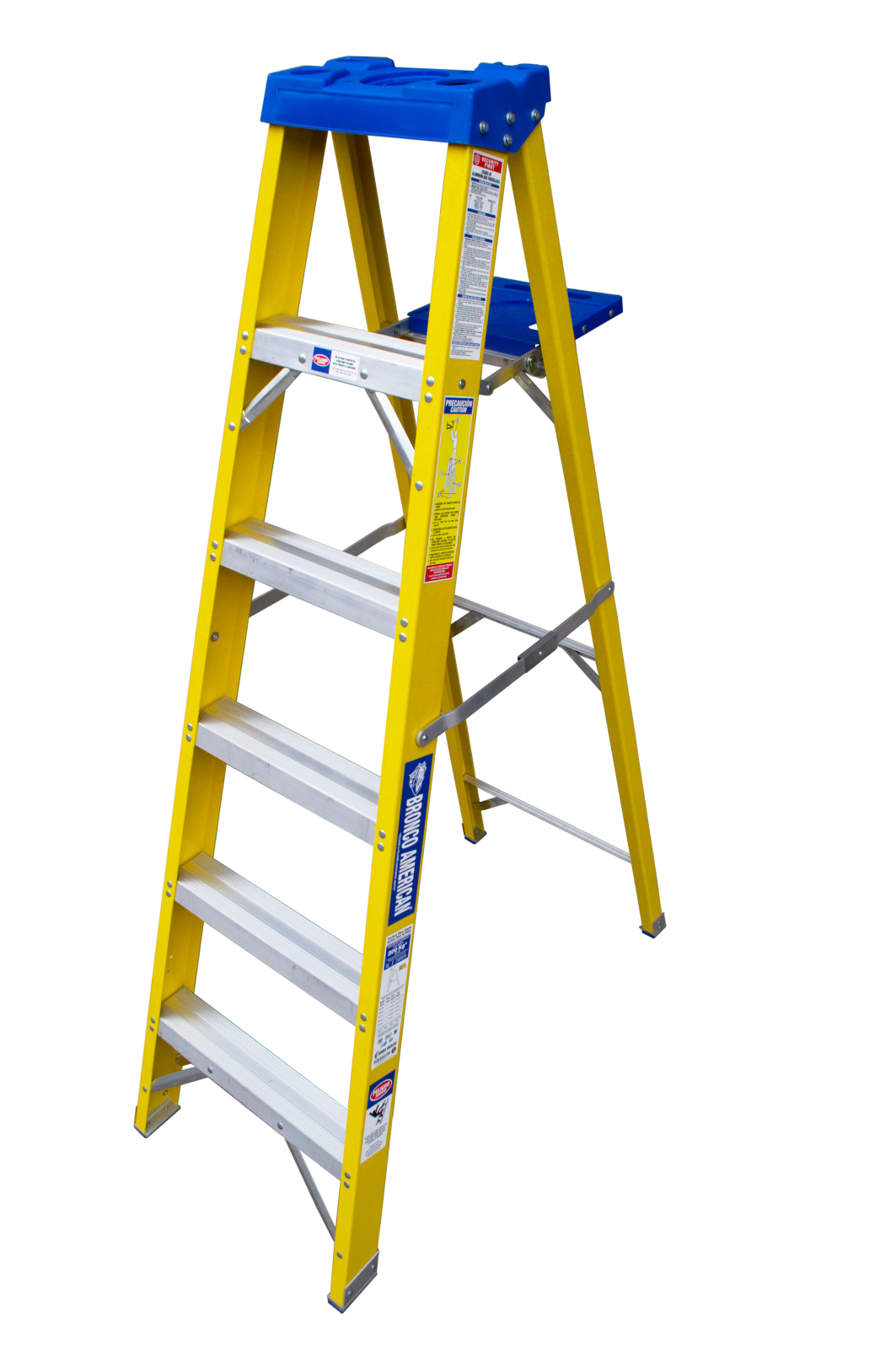 Escalera tijera simple fibra Bronco American; fotografía representativa del fabricante