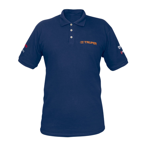 Polo piqué Truper para hombre y mujer · Hombre · Azul · CH