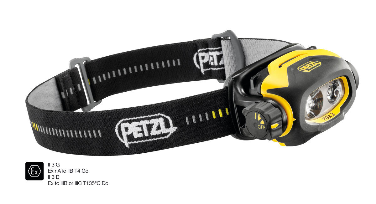 Linterna frontal Petzl PIXA 3 E78CHB 2 de 100 lm; fotografía oficial de producto o montaje referencial según descripción
