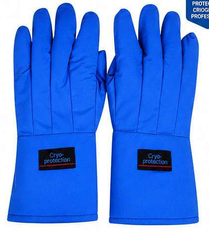 Guantes Cryo-Protection DW-007, imagen original de la familia en color azul
