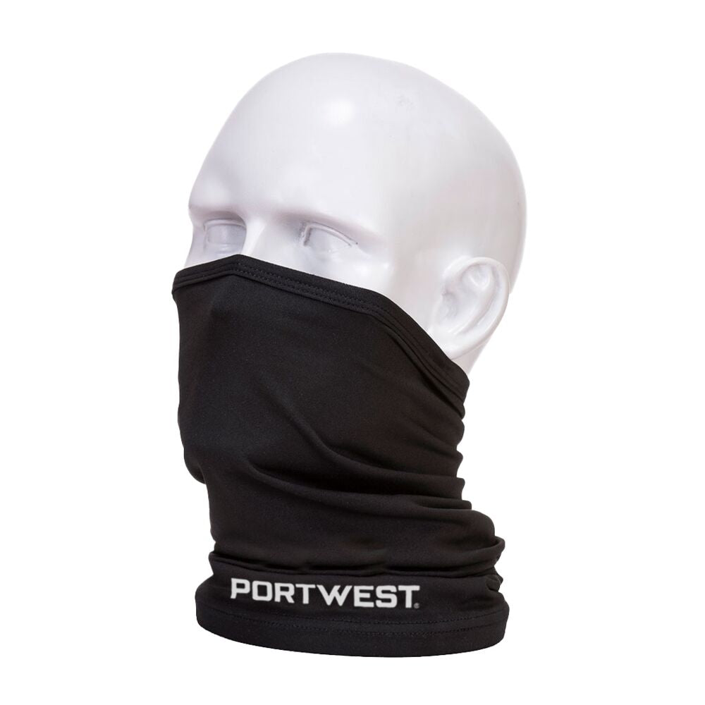 Bufanda Multiway Portwest CS24, negro — maniquí de aplicación no incluido