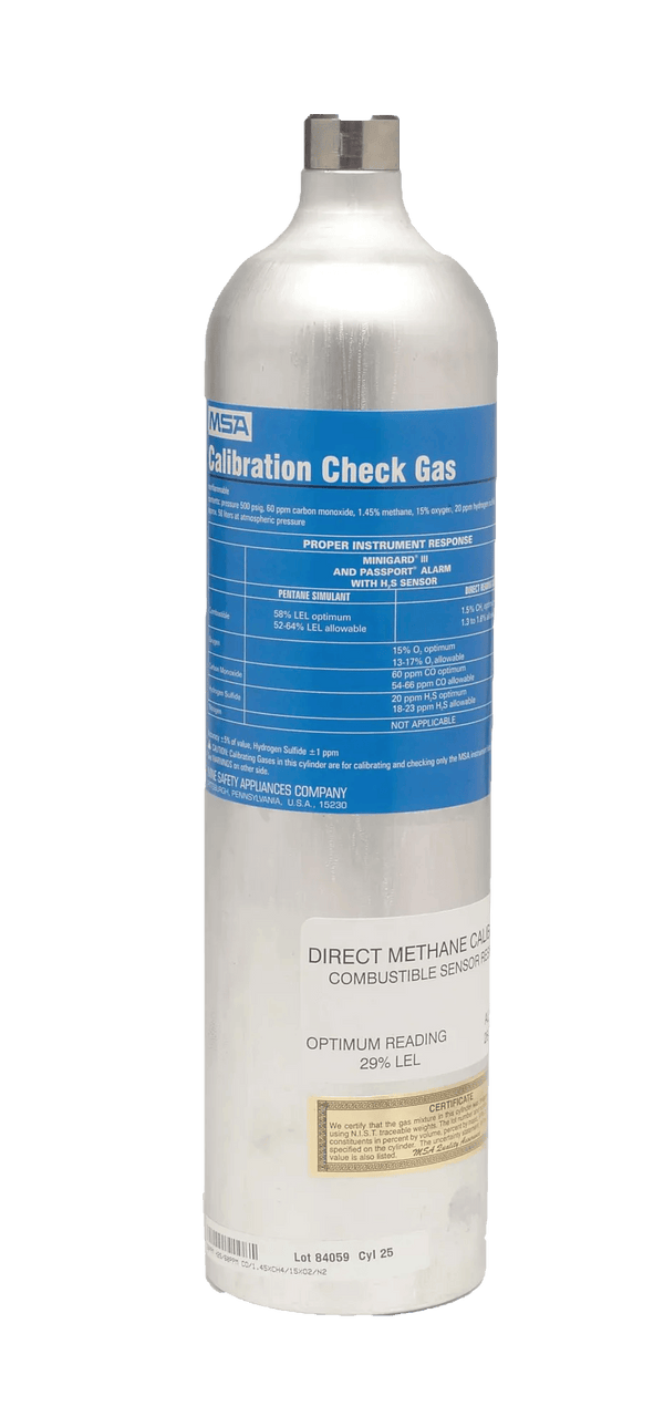 Gas de calibración MSA 10045035, 58 l