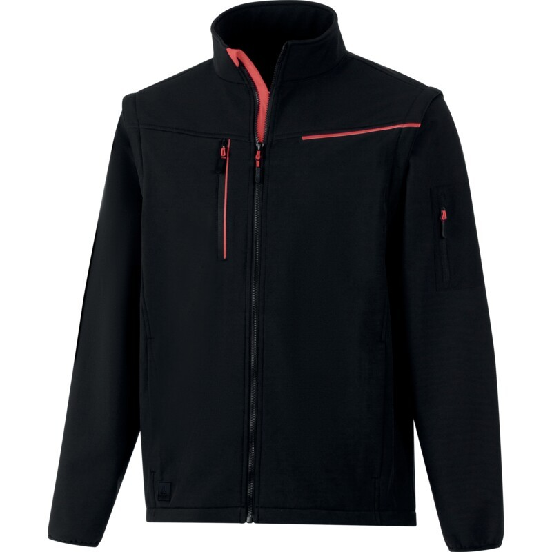 Casaca softshell Delta Plus SOCCIA 2 en 1; recurso fotográfico original íntegro de la ficha de fabricante.