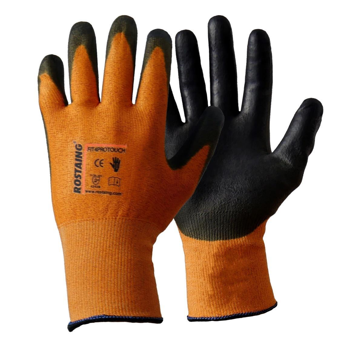 Guantes Rostaing FIT4PROTOUCH de poliuretano, táctiles y antiestáticos