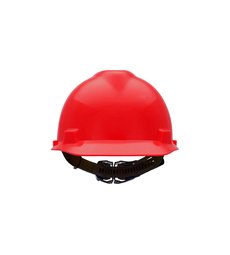 Casco MSA V-Gard jockey 10057446, rojo, One Touch; código 10057446