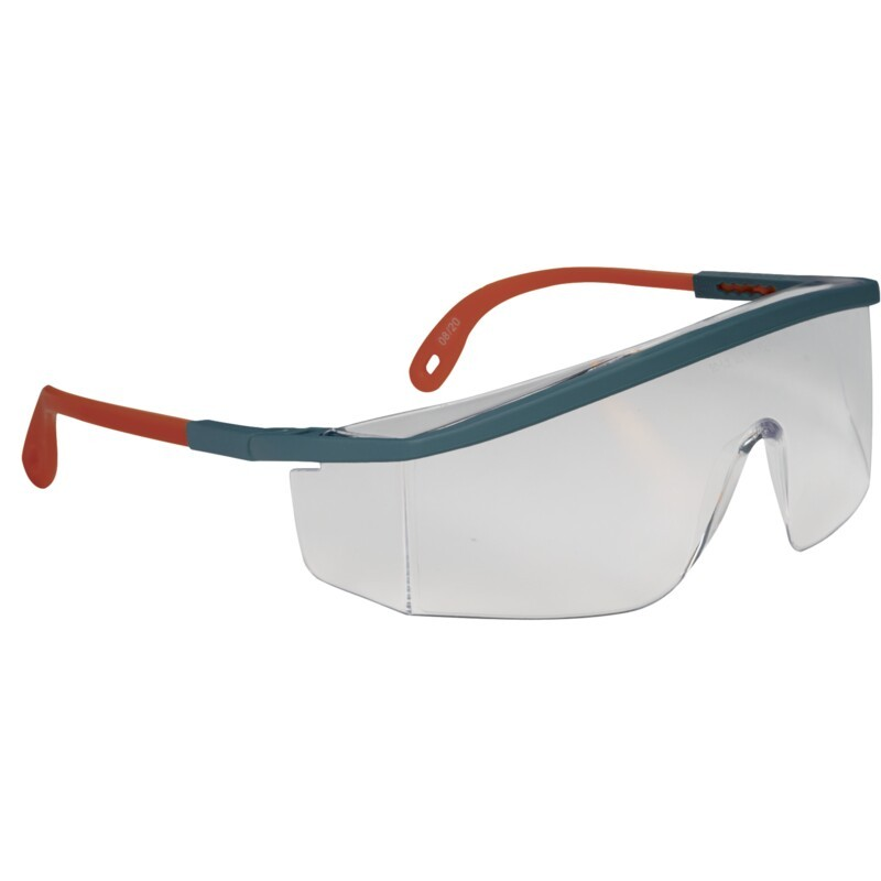 Lente Delta Plus Kilimandjaro Clear AB transparente, montura gris y naranja; foto original