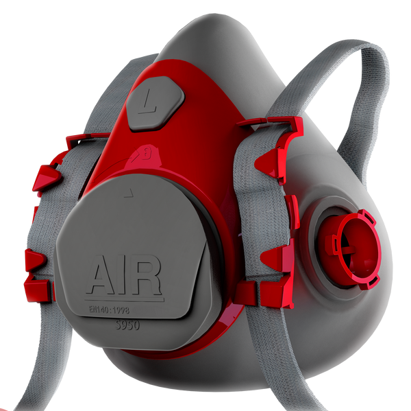 Respirador Air Safety S950 de silicona medio rostro