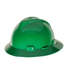 Casco MSA V-Gard tipo sombrero 10058323, verde, One Touch