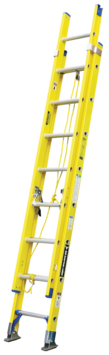 Escalera industrial de fibra American Bull FTT102-FTT113 telescópica