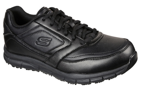 Zapatilla ocupacional Skechers Nampa SR 77156 BLK negra