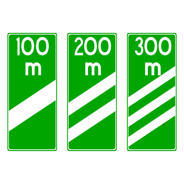 Señal de tránsito Baliza de acercamiento — I-2B