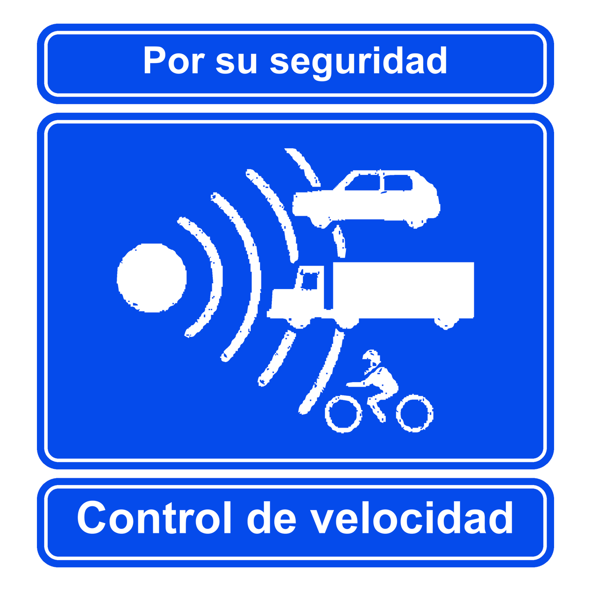 Señal de tránsito Control de velocidad en autopista — I-3