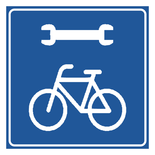 Señal de tránsito Servicio mecánico de ciclos — I-42