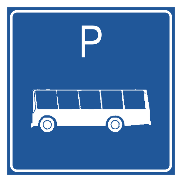Señal de tránsito Paradero de buses — I-6
