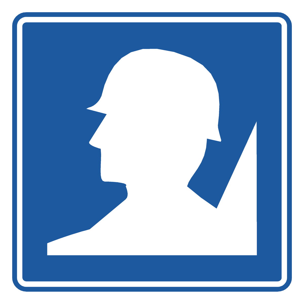 Señal de tránsito Zona militar — I-9