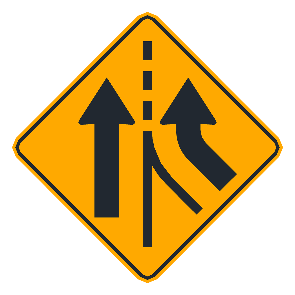 Señal de tránsito Carril adicional — P-22C