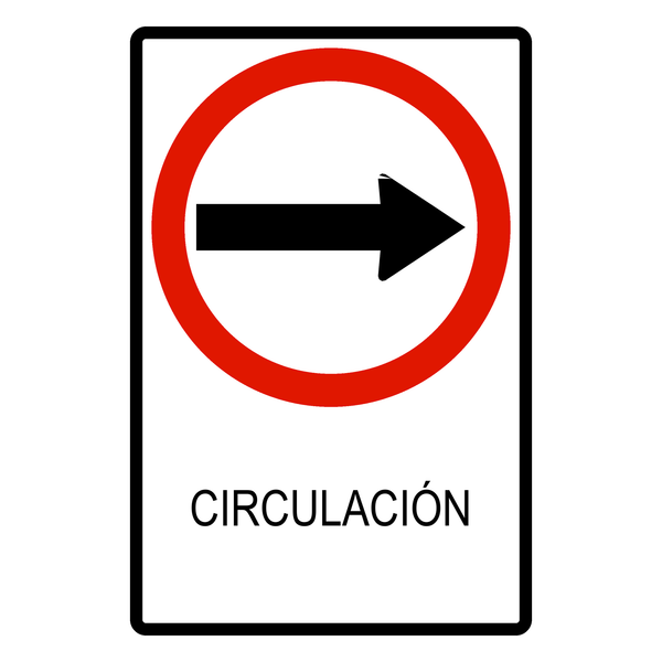 Señal de tránsito Circulación obligatoria — R-14