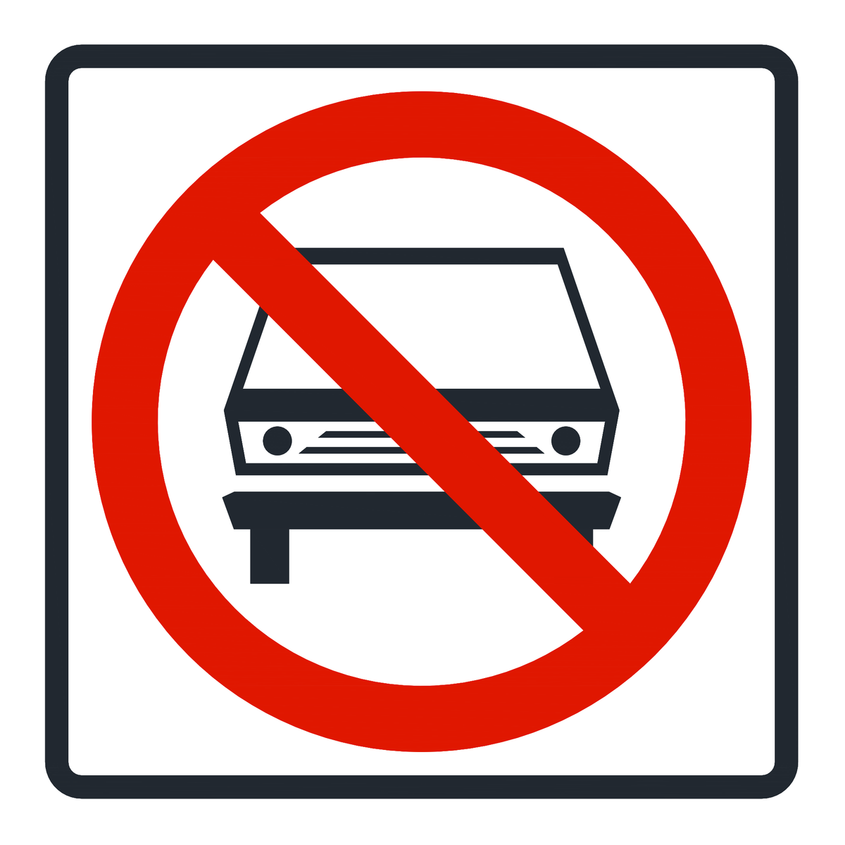 Señal de tránsito Prohibido circulación de vehículos automotores — R-17