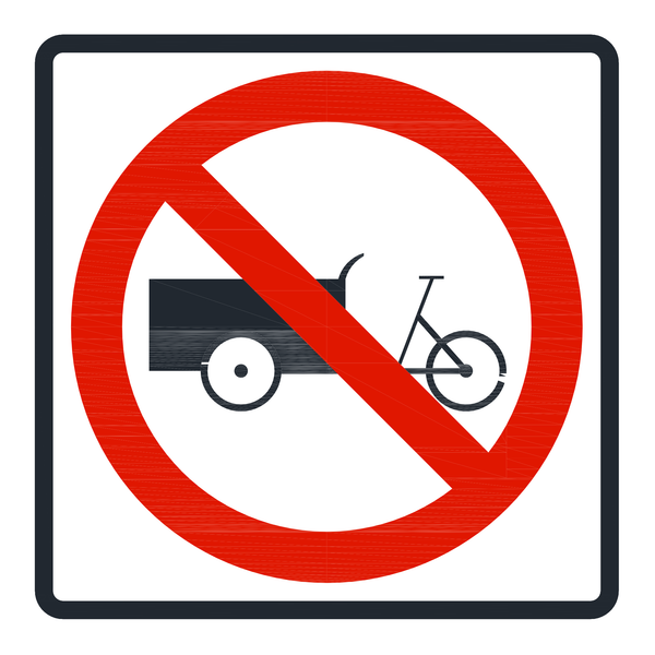 Señal de tránsito Prohibido circulación de triciclos — R-22A
