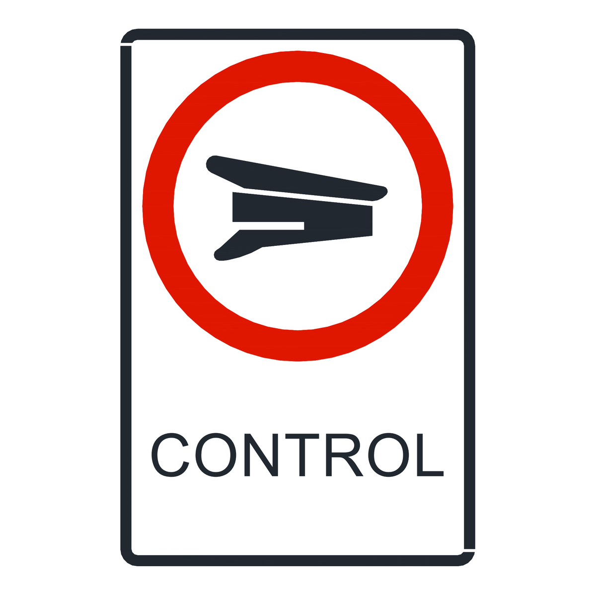 Señal de tránsito Control — R-37