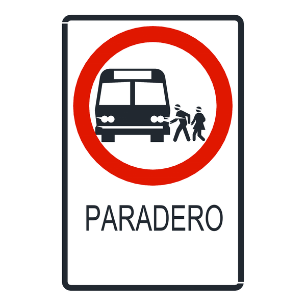 Señal de tránsito Paradero — R-47